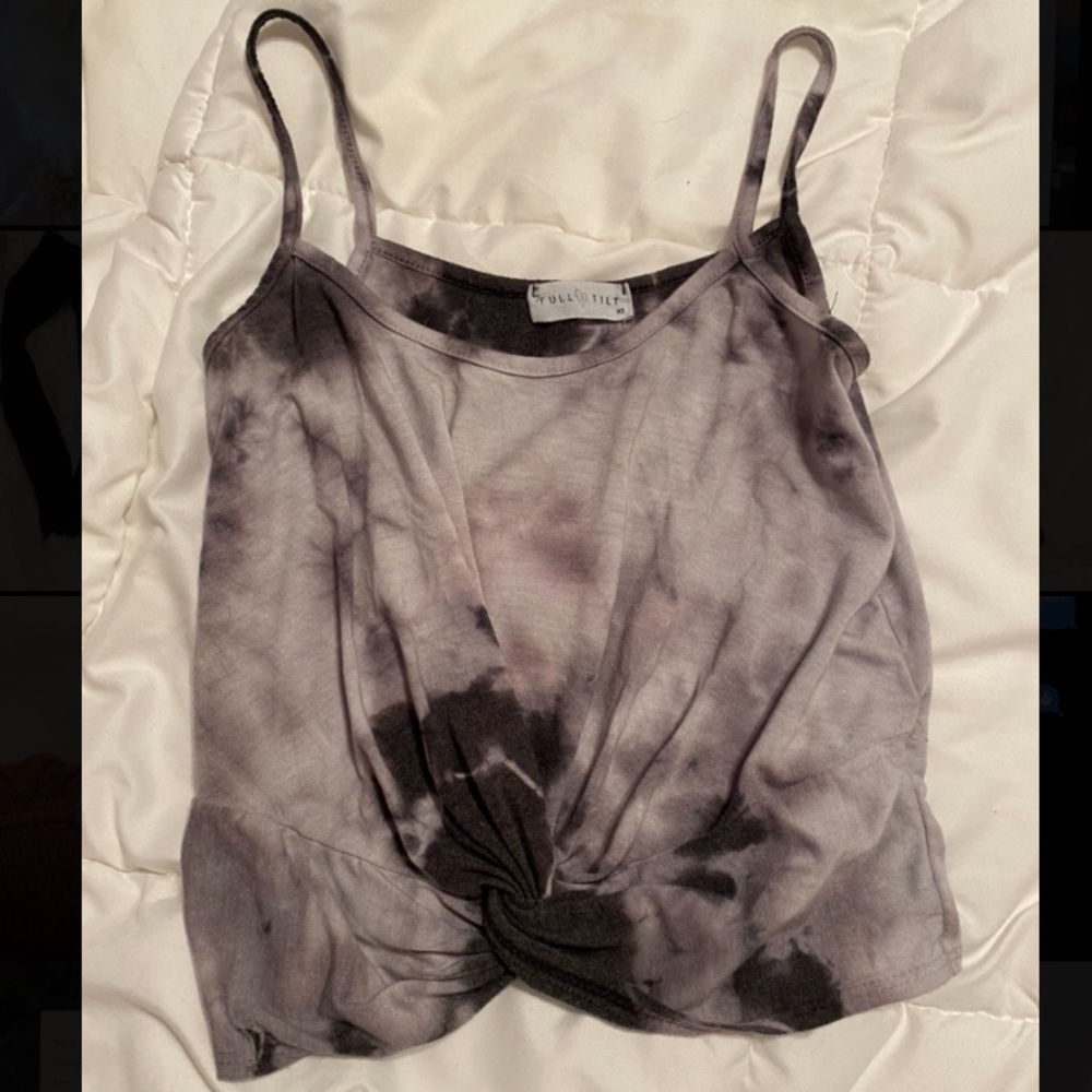 Full Tilt Tank Top with Knot at Bottom